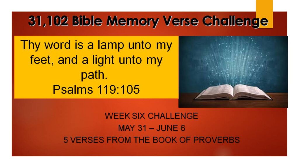 Bible Verse Challenge #6